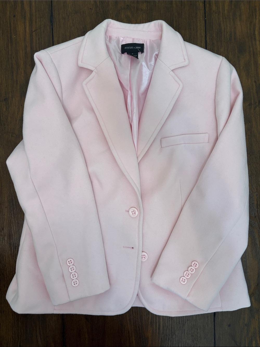 Focus 2000 Pastel Pink Tailored Blazer